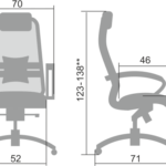 Размеры кресла Samurai S-1.04